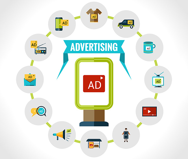 A person uses a laptop displaying a website builder interface, with a smartphone and tablet showing the same website design; green plants are visible at the top corners of the workspace.